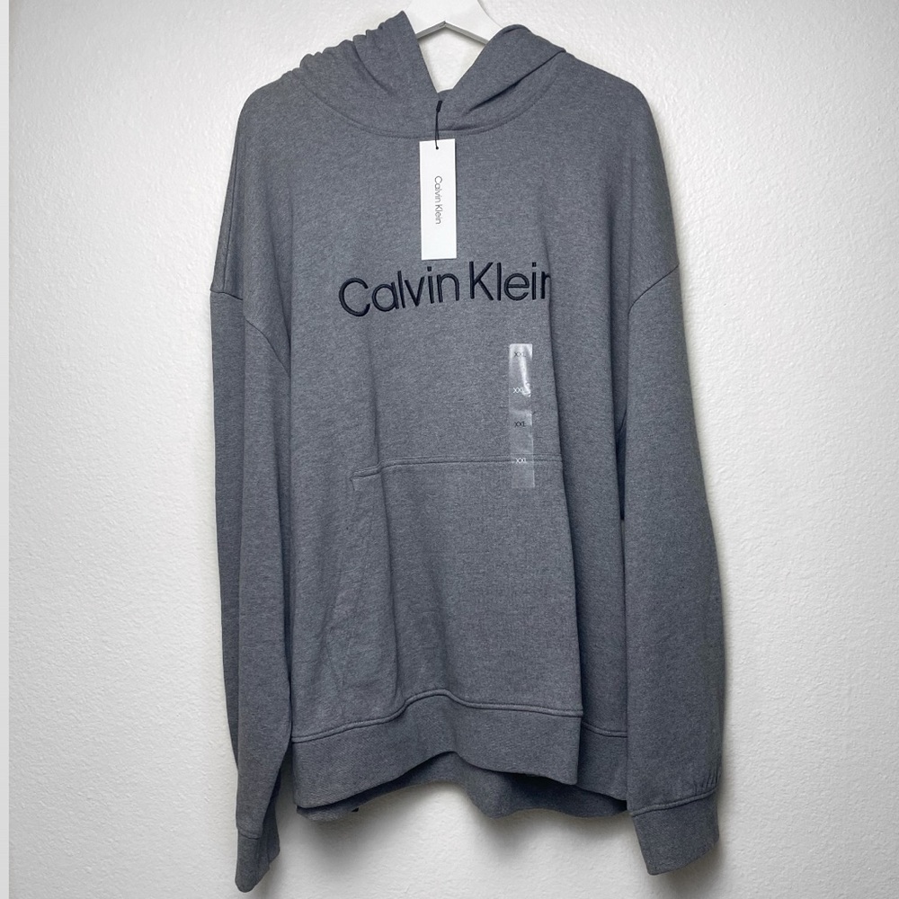 NWT Calvin Klein Gray Hoodie Sweater